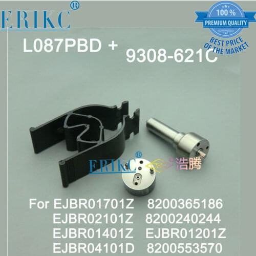 ERIKC 7135-644 Diesel Injector Kit Nozzle L087PRD Nozzle 9308-621C for EJBR01701Z EJBR04101D EJBR02101Z EJBR01401Z EJBR01201Z