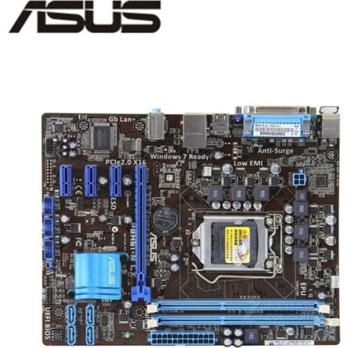 For ASUS P8H61-M LX Computer Motherboard LGA 1155 DDR3 For Intel H61 P8H61 Desktop Mainboard SATA II PCI-E X16 Used