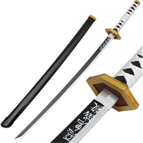 Cosplay Kimetsu no Yaiba Sword Weapon Demon Slayer Sabito Sword 1:1 Anime Ninja Knife Wood Prop 104cm