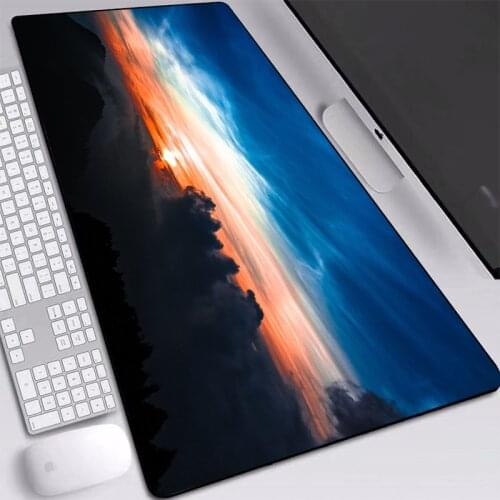 Sunset Printed Mouse Pad Large Size 30*60/30*70/30*80 Custom HD Wallpaper Mats Personality for Gamer Gaming Mice Pad In Stock