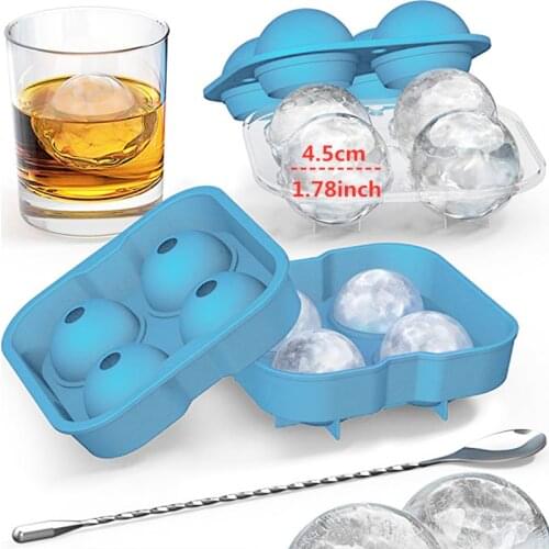 Ice Cube Ball Maker Mold Round Shape Whiskey Ice Ball Maker Round Ice Cube Mold Ball for DIY Wine Ice Cube Tools Kitchen Tools