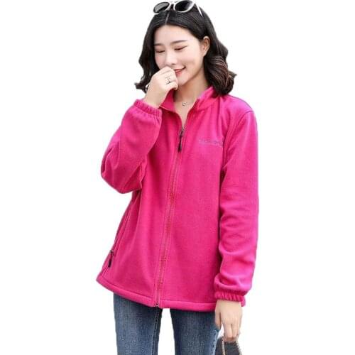 Womens Jacket Spring Autumn Loose Large Size 4XL Coat Double-Sided Fleece Jacket Coat Thick Fleece Sweatshirt Manteau Femme