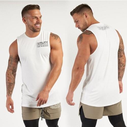 2021 Summer Mens Fitness Vest Breathable Slimming Sport Trend Sleeveless Tank Tops Muscle Sexy Fashion T-Shirts Clothing