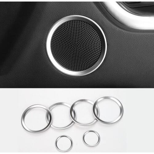 For Land Rover Discovery Sport 2016 2017 2018 ABS Matte Door Audio Speaker Cover Decorative Circle Ring Frame Trim Car Styling
