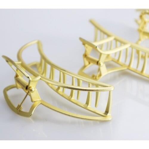 Single Package Electroplated Hair Clip Metal Hair Grip Multicolor Geometric Ponytail Hair Accessories