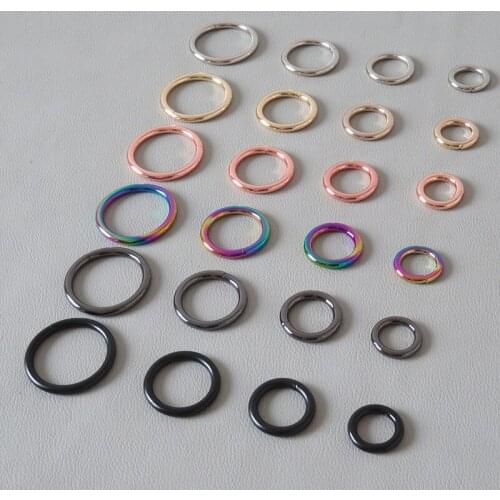 1PCS 15mm 20mm 25mm 32mm Metal O Circular Welded Ring Belt Loop Buckle Hardware Pet Dog Collar Garment Harness Clasp Accessory