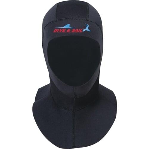 3mm Thickness NEOPRENE with Shoulder Cover Thermal Cap Wetsuit Hood Head Cap Diving Wigs Swimming Cap