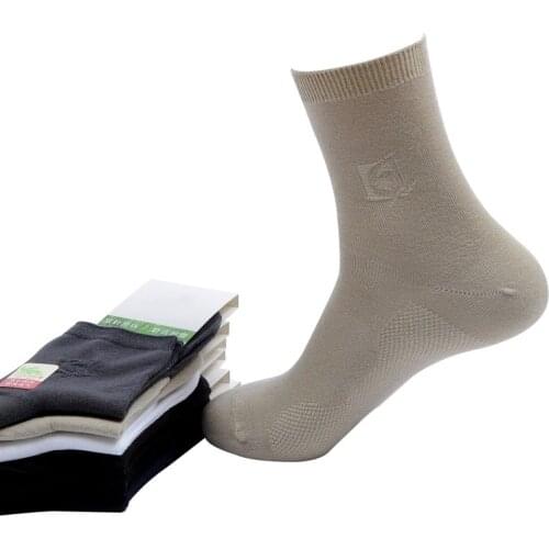 6 Pairs/lot Mens Socks Bamboo Fiber Socks Meias Male Summer Thin Cool Deodorant Breathable Brand Business Casual Short Socks Sox