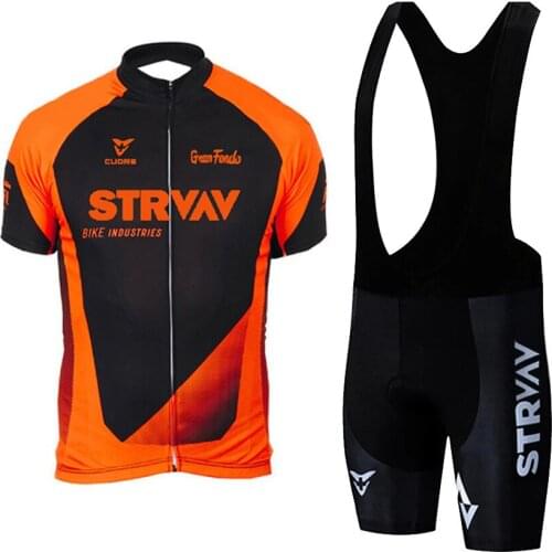 2021 New STRVAV Cycling Clothing MTB Bike Jersey Set Ropa Ciclista Hombre Maillot Ciclismo Racing Bicycle Clothes Cycling Set