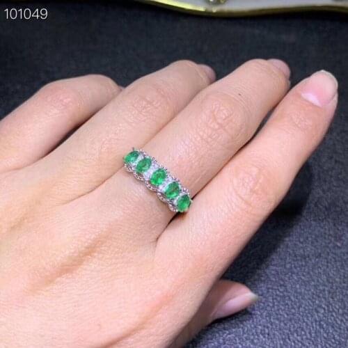 Special products, natural emerald rings3, compact and luxurious, 925 silver favorite shops