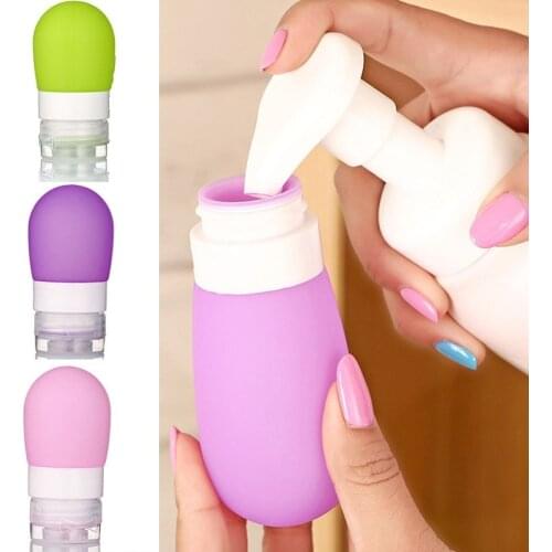 Portable travel bottle Silicone Travel Bottles Cosmetics Shampoo Container Candy Color travel Accessories