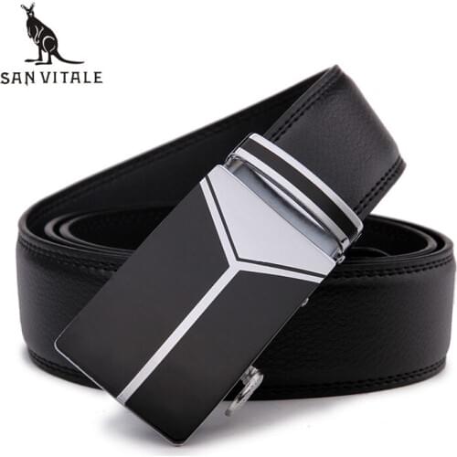 2018 New mens Fashion leather mens black belts for men luxury brand designer belts for male Top quality strap free shipping