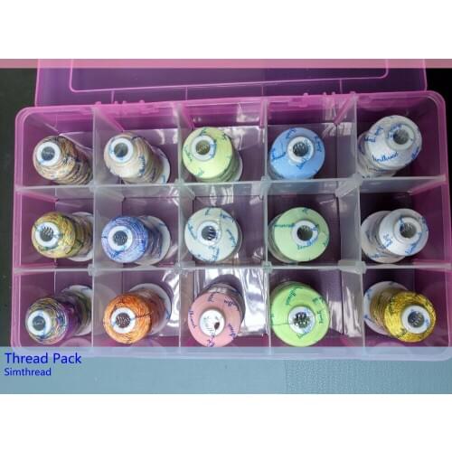Simthread Sewing quilting thread pack Multicolor/ glow in the dark thread /metallic thread /bobbin thread