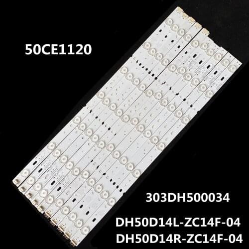 LED Backlight strip lamp for 50CE1120 DH50D14L-ZC14F-04 303DH500034 DH50D14R-ZC14F-04 X505BV CN50HA708 T201404034B DH50D14R