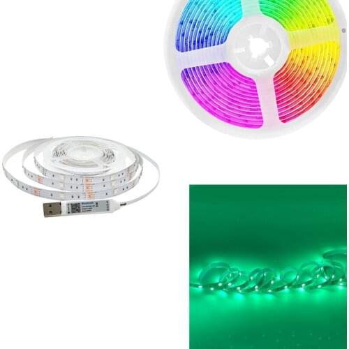 LED Strip Light Bluetooth Flexible Lamp Tape SMD5050 DC5V Desk Screen TV Background Room Lighting USB Cable