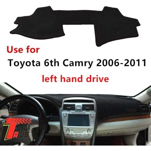 TAIJS Left Hand Drive Sun Shade Car Dashboard Cover Mat Fit for TOYOTA Camry 2006-2011