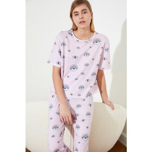 TRENDYOLMİLLA Womens Summer Pajamas