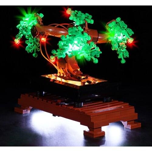 Vonado Led Light For 10281 Simulation Green Bonsai Tree Plant Building Blocks Bricks Toys (only Light Kit)
