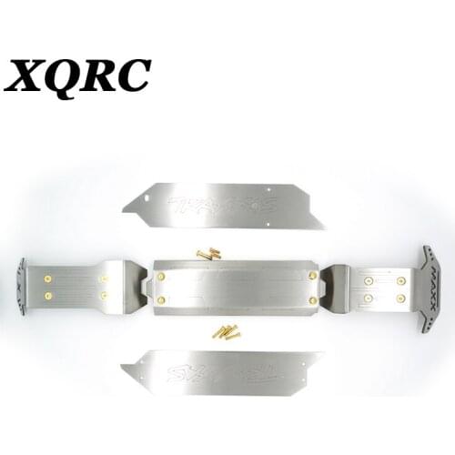 XQRC 1 / 10 Maxx small X chassis stainless steel armor anti-collision protection, used for 1 / 10 RC crawler Maxx upgrade parts