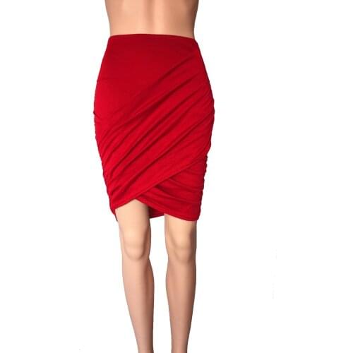 Womens Skirt Clothing Hot Sale Sexy Pleated Nightclub Bag Hip Comfortable