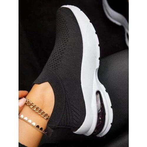 Womens Sneakers Women Vulcanized Shoes High Quality Women Sneakers Slip on Flats Shoes Women Loafers Plus Size 43 Walking Flat