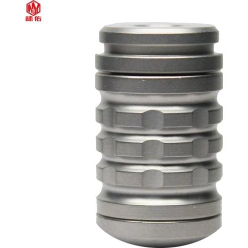 1PC Titanium Alloy Matte EDC Paracord Beads Umbrella Rope Cord Lanyard Pendants Knife Beads Keychain Outdoor Knife Accessories