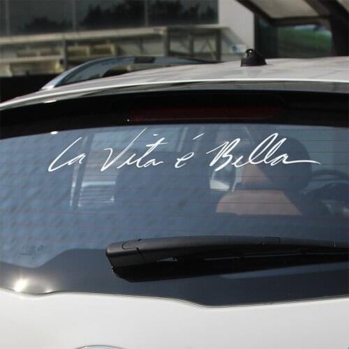 10 Pieces Customizable Life Is Beautiful Sticker Decal Car-Styling For ford focus vw mazda skoda cruze toyota car accessorie