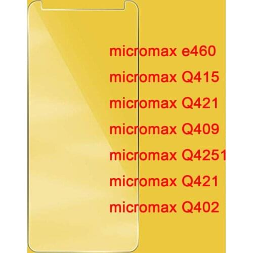 2.5D 0.26mm 9H Premium Tempered Glass For Micromax Canvas Pace 4G Q415 Q421 Q409 Q4251 Q421 Bharat 2 Plus Q402+Screen Protector