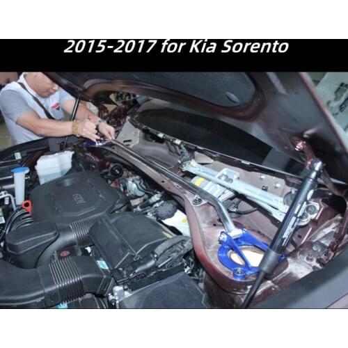 2015-2017 for Kia Sorrento Body strengthening car accessories Aluminum-magnesium alloy car styling suspension system strut bar