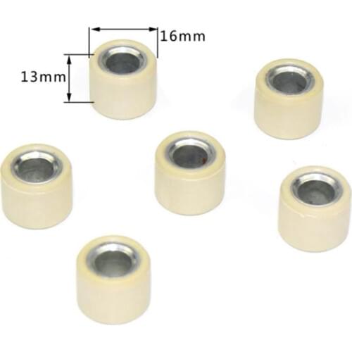 6Pcs Modified Scooter Engine Parts GY6 50 80cc Driving Wheel Variator Roller Modified Scooter Engine Parts
