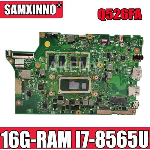 For Asus Q526FA Q526FA-bi7t13 Q526F UX562FA UX562F original Laptop mainboard Motherboard W/ 16G-RAM I7-8565U