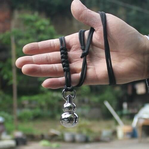 EDC Solid Gourd Pendant Tactical Self-defense Tool Stainless Steel for Outdoor Survival Tool Camping Equipment