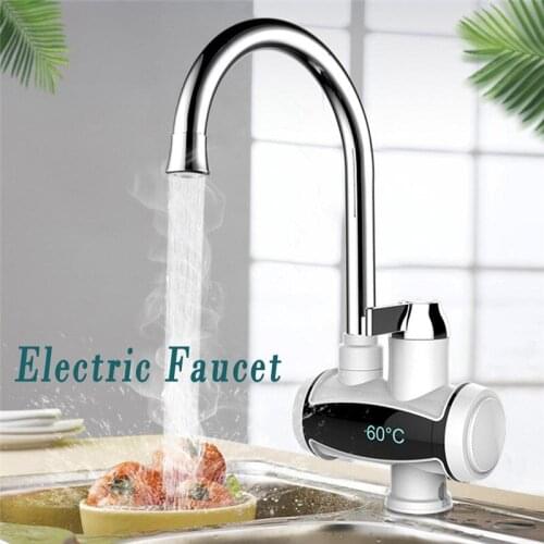 Electric Faucet Tap Instant Hot Water Heater Temperature Digital Display Home Bathroom Kitchen Cold Heating Faucet Water Heater