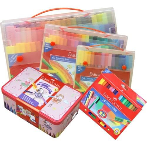 FABER CASTELL Collage 80 color childrens watercolor pens color pen students painting pen