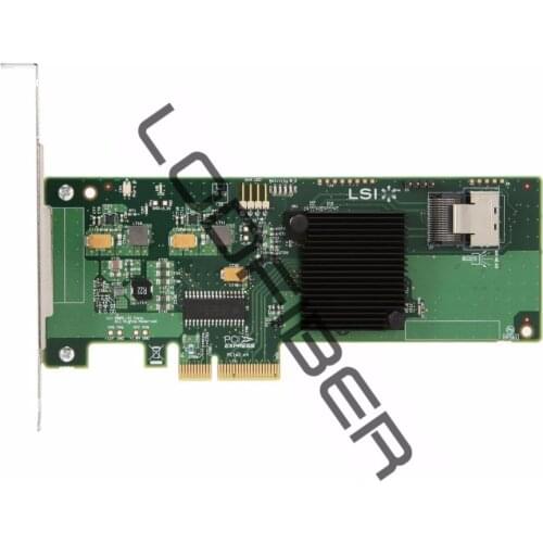 LODFIBER for LSI Internal SATA / SAS 9211-4i 6Gb/s PCI-Express 2.0 RAID Controller Card, Sing
