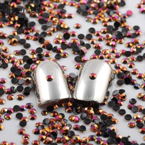 High quality fashion 2000 pieces 2mm round resin rhinestones 3D charm DIY nail art jewelry decoration design accessories