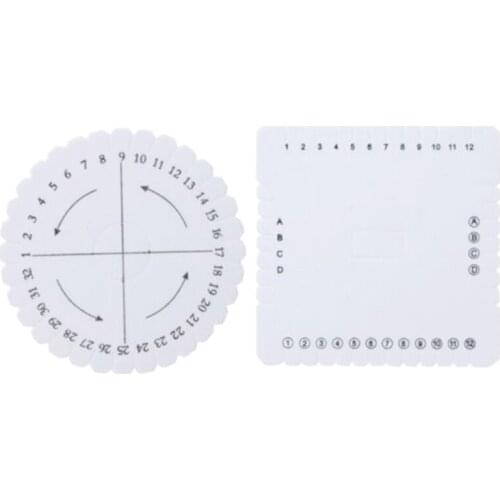 Round Square Bracelet Knitting Disc Home Disk Tray Braided Rope Knot Knitting Weaving Jewelry Desgin Board Sewing Supplies Hot