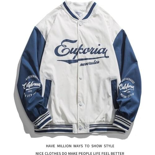 2021 New Spring&Autumn Thin Oversized Loose Baseball Jacket Mens Bomber Coat Womens Varsity Boyfriend Style Unisex Couple