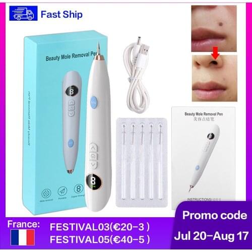 Laser Plasma Pen Freckle Remover Machine LCD Mole Removal Dark Spot Remover Skin Wart Tag Tattoo Remaval Tool Beauty Salon