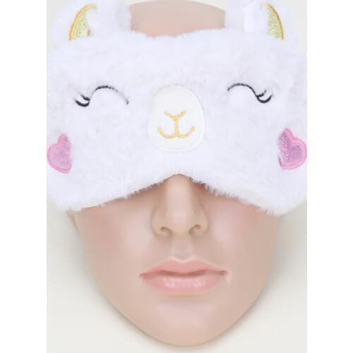 Cute Plush Animal Eye Cover Sleeping Mask Eyepatch Folivora Alpaca Flash sheep Cartoon Nap Eye Shade lazy eye mask soft lovely