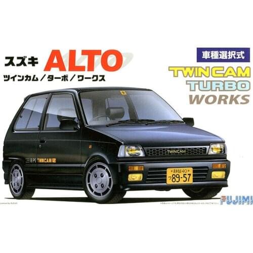 Fujimi Plastic Assembly Car Model 1/24 Scale Suzuki Alto Twincam/Turbo/works Adult Collection DIY Assembly Kit 04630