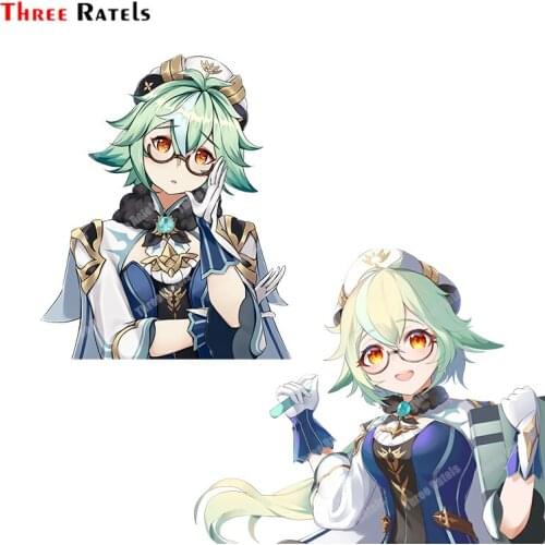 Three Ratels B80 Funny Sucrose Of Genshin Impact Decals For Trunk&Fuel Tank Cap Decoration Decal Material Waterprooof Stickers