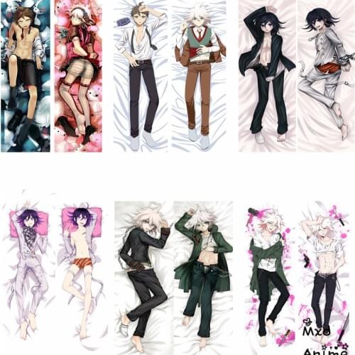 Anime Danganronpa Hinata Hajime & Fujisaki Chihiro & Komaeda Nagito Dakimakura pillow cover case hugging Body pillowcase