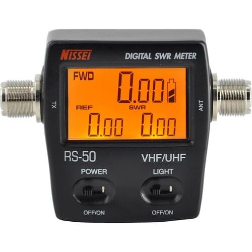 NISSEl RS-50 Digital SWR & Power Meter 125-525 Mhz UHF/VHF For 2 Way Radios
