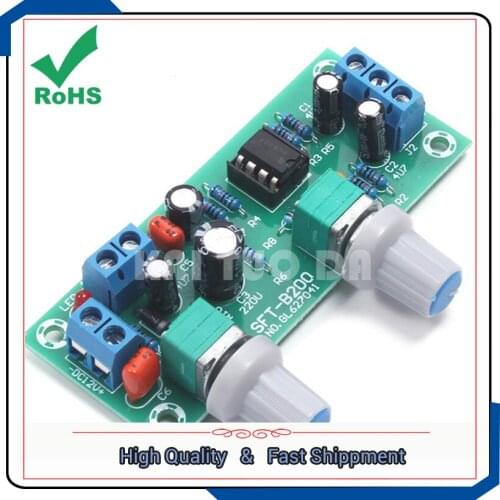 Single power supply 10V-24V subwoofer front board pre-finished Amplifiers module low pass filter board non-power amplifier board