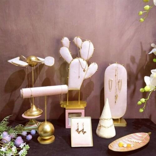 Jewelry stand earrings display stand necklace stand display board jewelry storage rack creative jewelry display props decoration