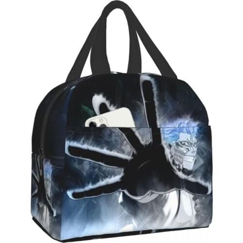 Bleach Portable Lunch Bag New Thermal Insulated Lunch Box Tote Cooler Handbag Bento Pouch Dinner School Food Storage Bags