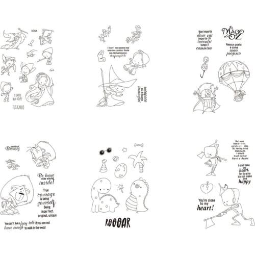 Cartoon character Clear Stamps for Scrapbooking Tampons Transparent Seal Background Stamp Card Making Diy