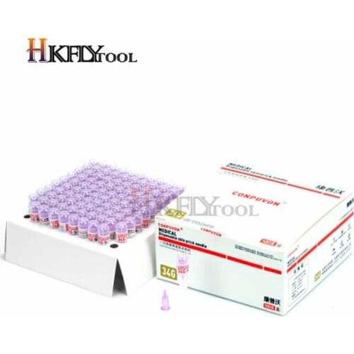 100PCS 32G 34G needle Piercing Transparent Syringe Injection glue Clear Tip Cap For Pharmaceutical needle 30G *4mm 13mm Tools