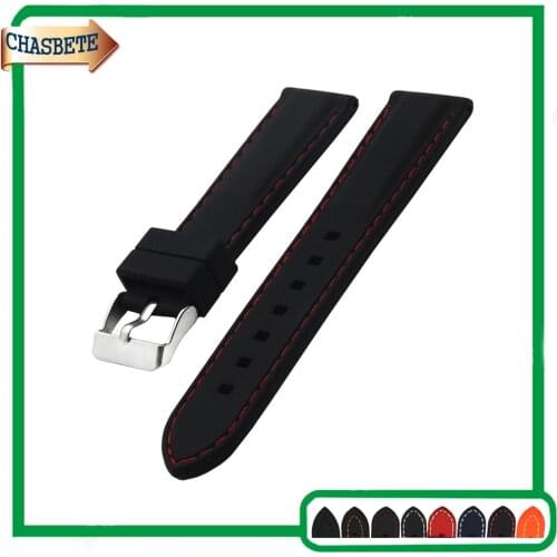 Silicone Rubber Watch Band for Timex Weekender Expedition 18mm 20mm 22mm Men Women Resin Strap Belt Wrist Loop Bracelet Black